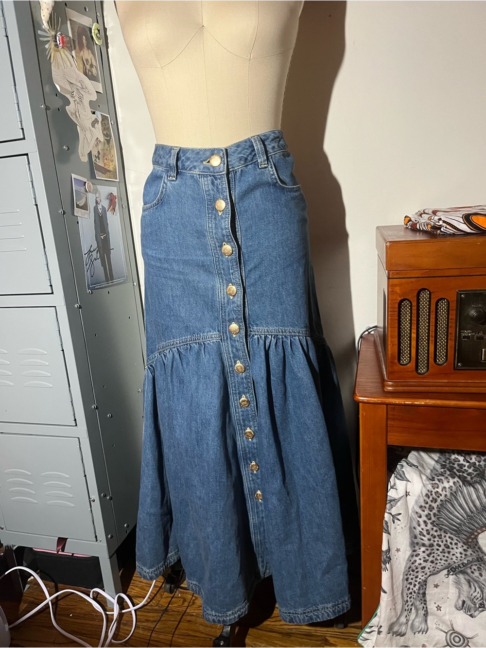 Denim mermaid skirt